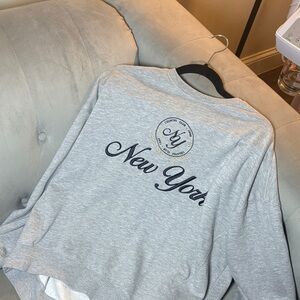 Garage Gray New York Crew Neck Sweater